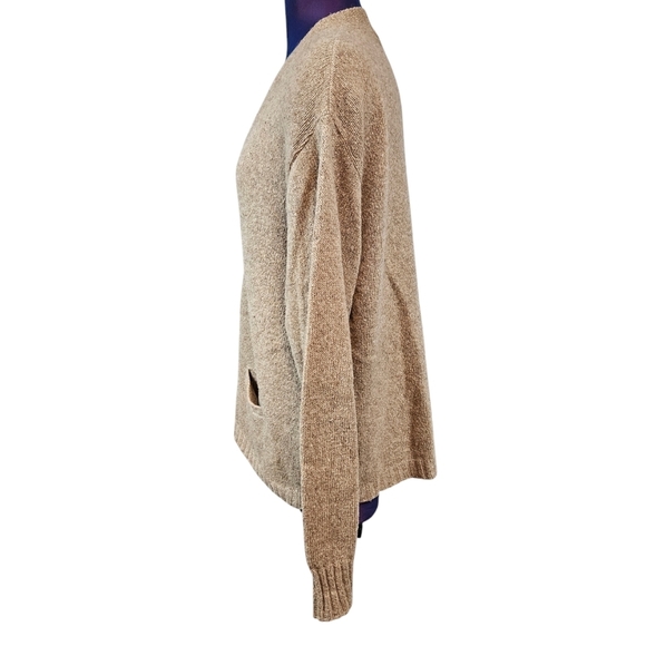Vintage All Wool Neutral Tan Wool 1/2 Button Cardigan Sweater Size‎ XL Men's R13 - Picture 4 of 11